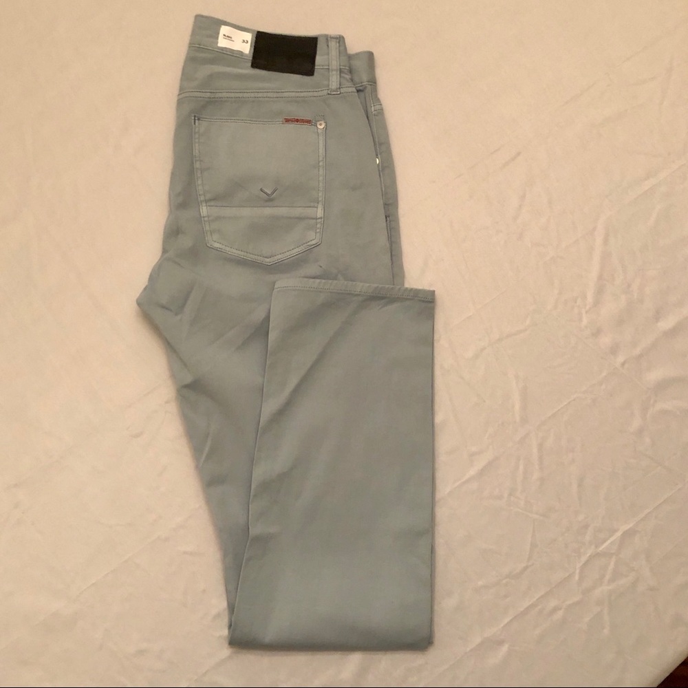 🇺🇸 Hudson Blake slim trousers size 33 light blue